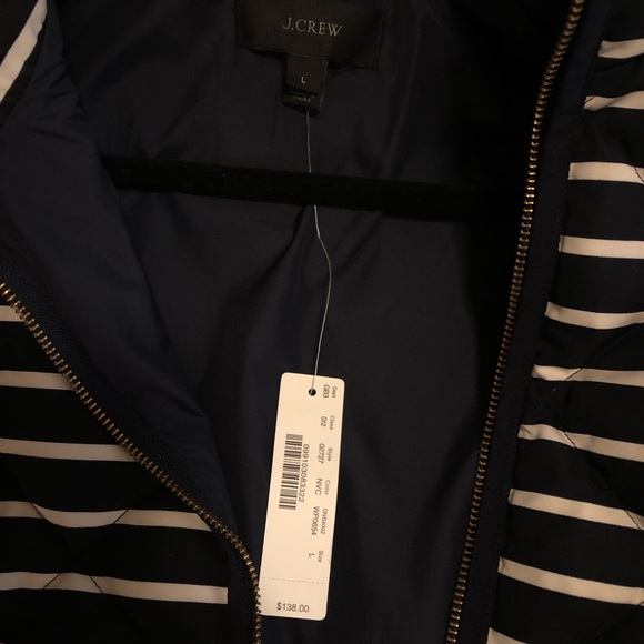 J Crew navy striped excursion vest  BN w/ tags - Picture 2 of 3